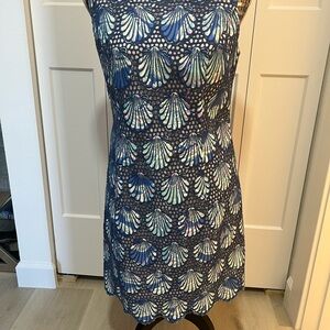 Lily Pulitzer dress,  NWT size 6, scalloped hem, gold shell pull zipper. Lined
